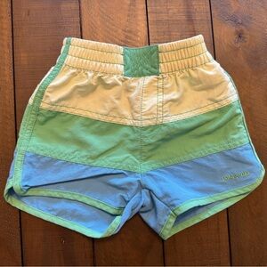 Patagonia Kids' Two-Tone Shorts - Green and Blue